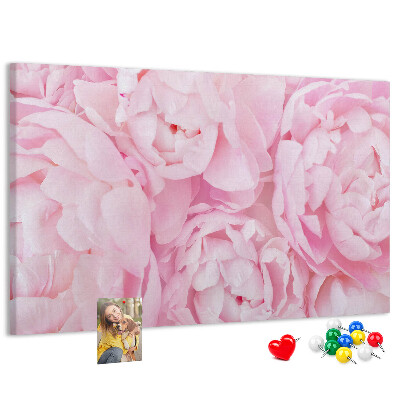 Cork memo board Blooming flowers