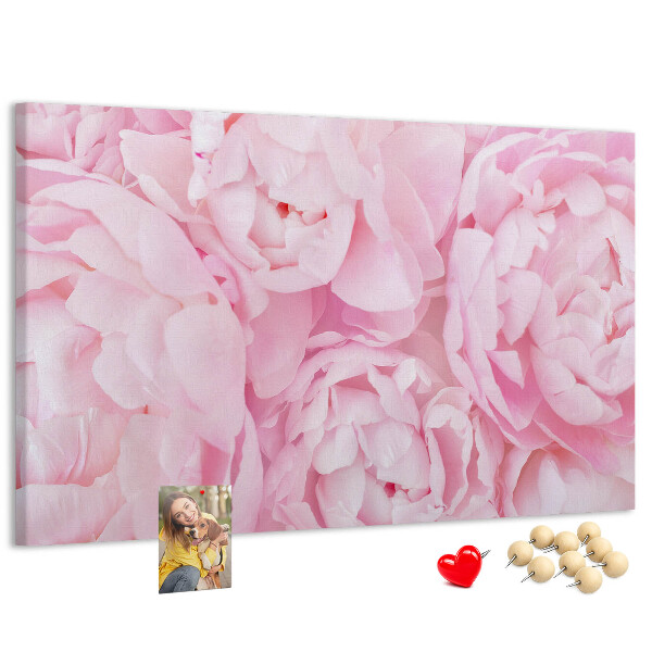 Cork memo board Blooming flowers