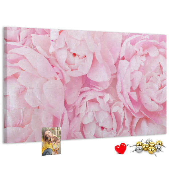 Cork memo board Blooming flowers