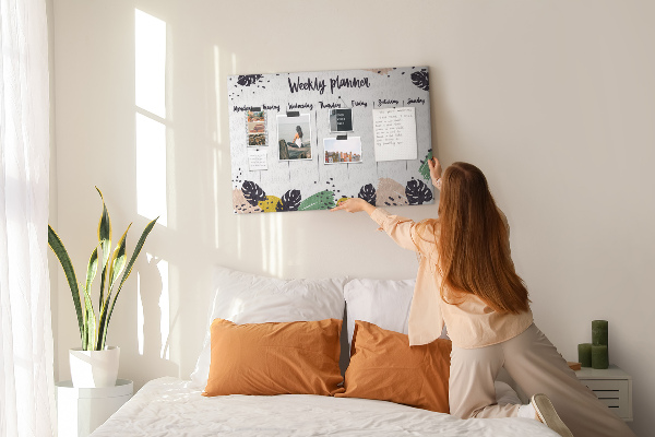 Cork board Tropical weekly planner