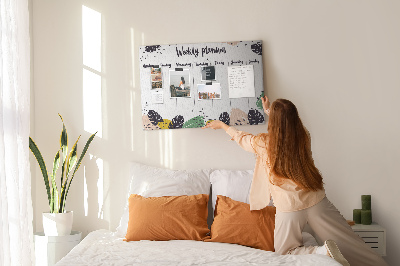 Cork board Tropical weekly planner