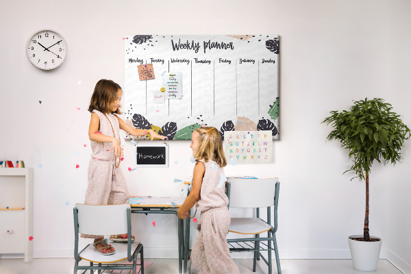 Cork board Tropical weekly planner