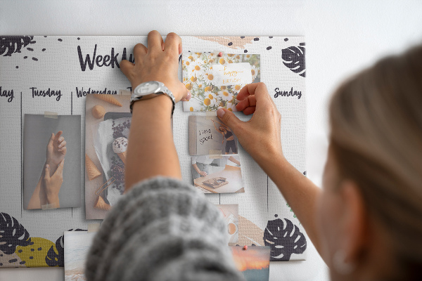 Cork board Tropical weekly planner