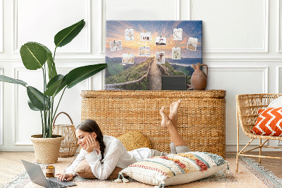 Cork display board Mountain landscape