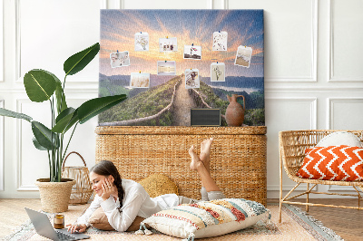 Cork display board Mountain landscape