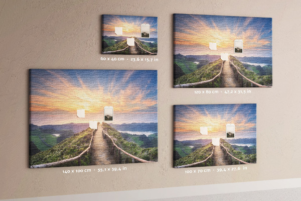 Cork display board Mountain landscape