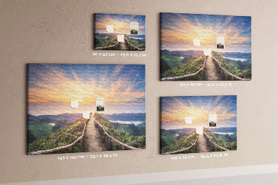 Cork display board Mountain landscape