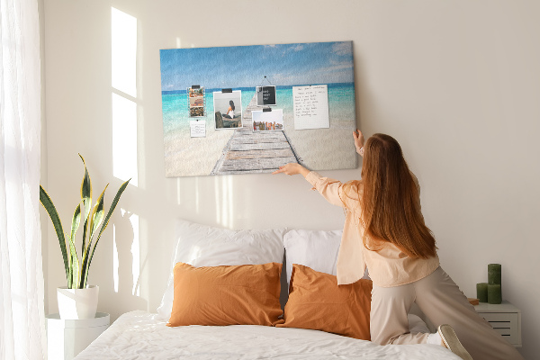 Cork board Tropical island