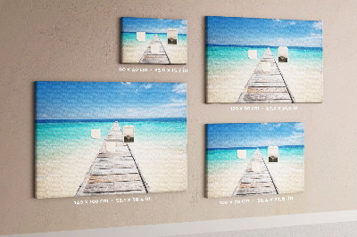 Cork board Tropical island