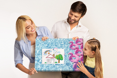 Cork board Dandelions flamingos