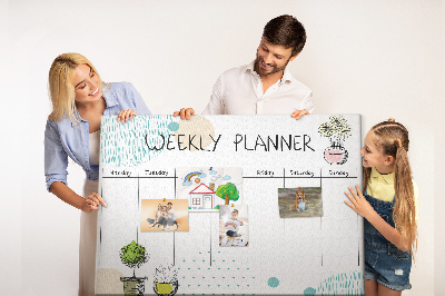 Cork display board Cactus weekly planner