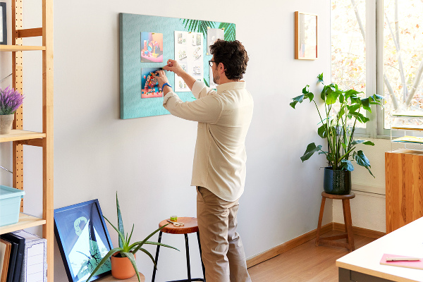 Cork display board Palm frame