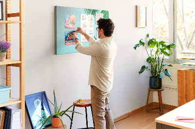 Cork display board Palm frame