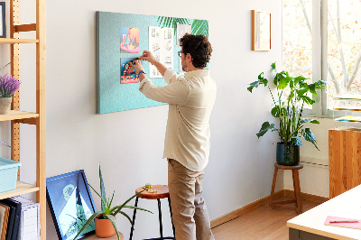 Cork display board Palm frame