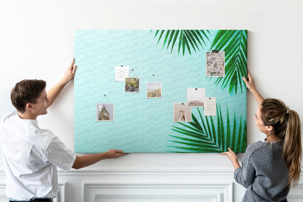 Cork display board Palm frame