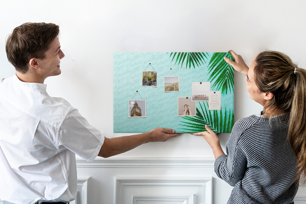 Cork display board Palm frame