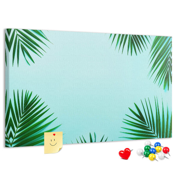 Cork board Tropical leaves