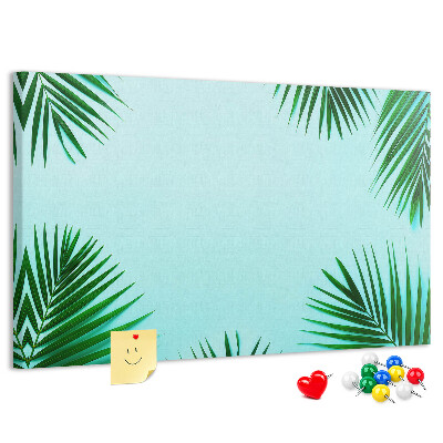 Cork board Tropical leaves
