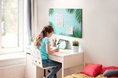 Cork board Tropical leaves