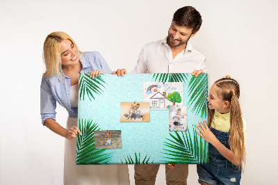Cork board Tropical leaves