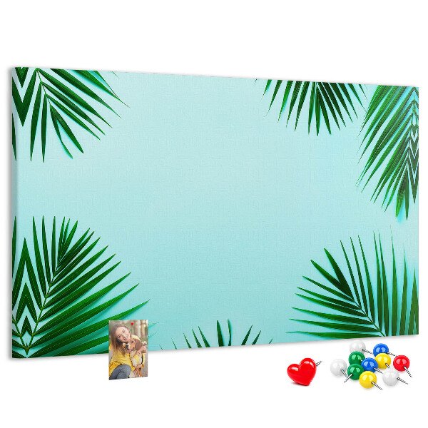 Cork board Tropical leaves