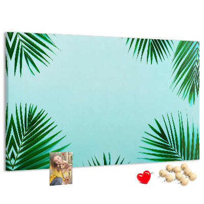 Cork board Tropical leaves