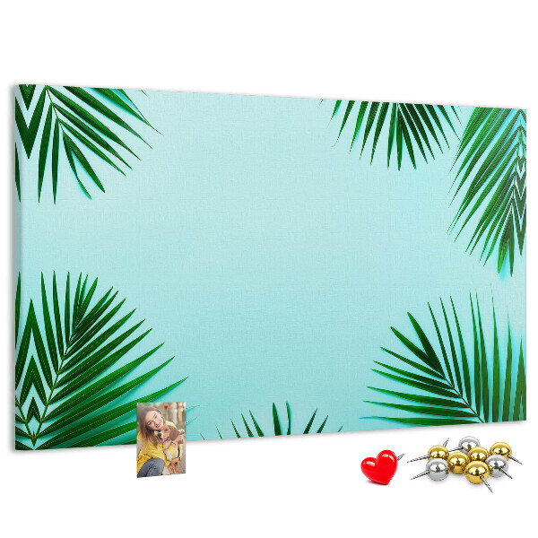 Cork board Tropical leaves