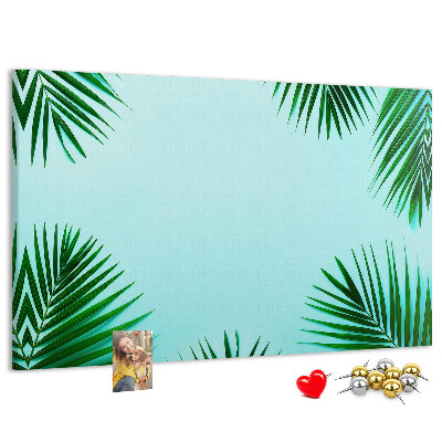 Cork board Tropical leaves