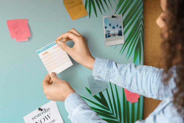 Cork board Tropical leaves