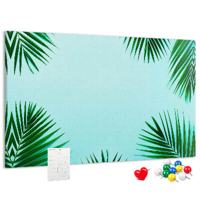 Cork board Tropical leaves