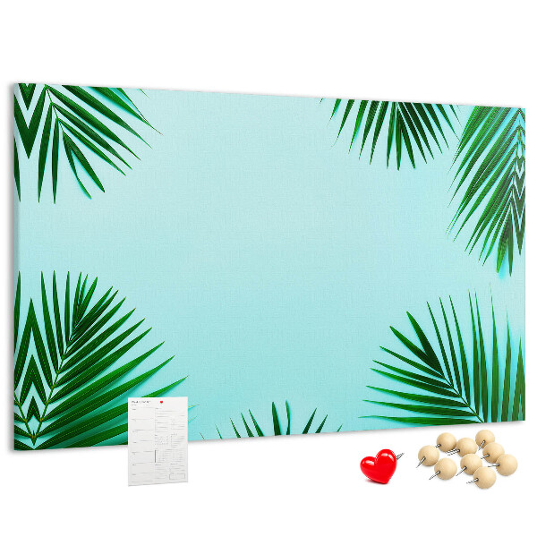 Cork board Tropical leaves
