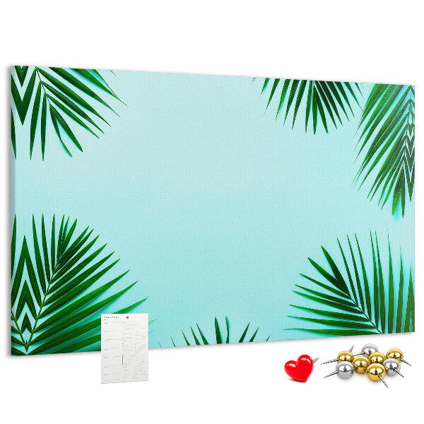 Cork board Tropical leaves