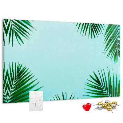 Cork board Tropical leaves