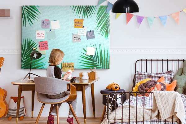 Cork board Tropical leaves