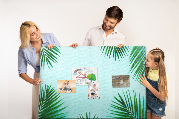 Cork board Tropical leaves