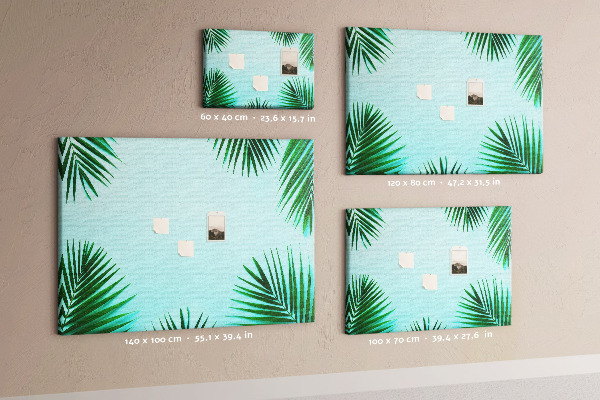 Cork board Tropical leaves