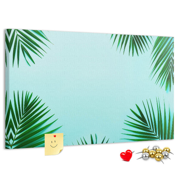 Cork board Tropical leaves