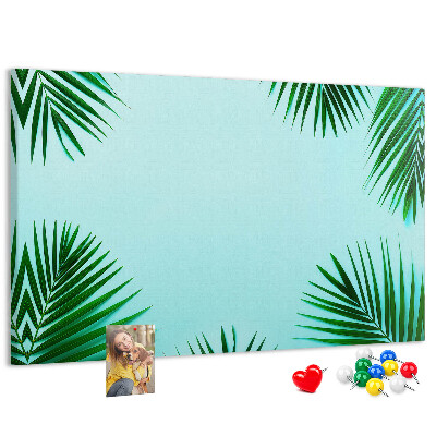 Cork board Tropical leaves