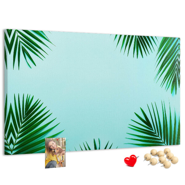 Cork board Tropical leaves