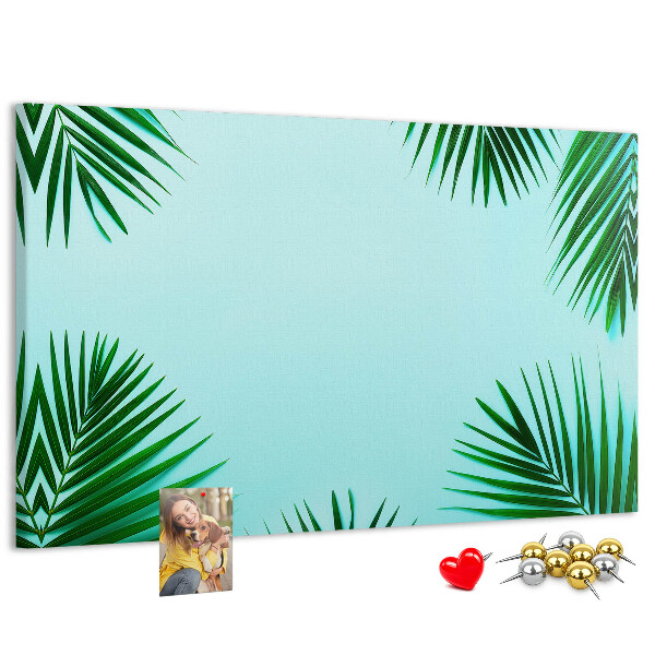 Cork board Tropical leaves