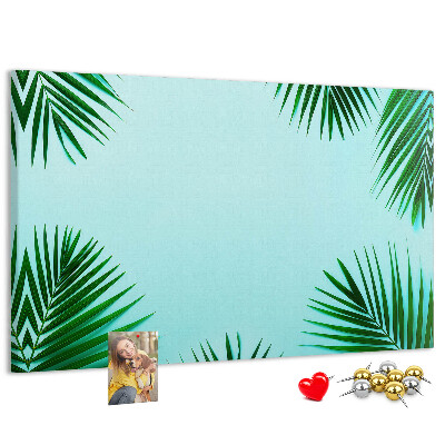 Cork board Tropical leaves