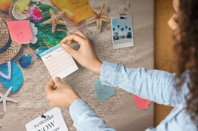 Cork memo board Exotic summer