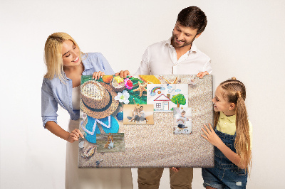 Cork memo board Exotic summer