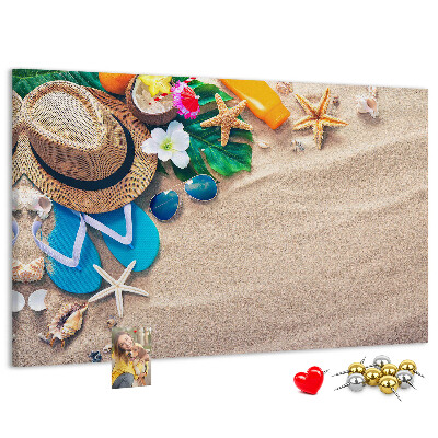 Cork memo board Exotic summer
