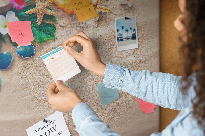 Cork memo board Exotic summer