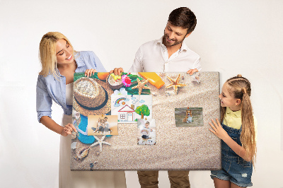Cork memo board Exotic summer
