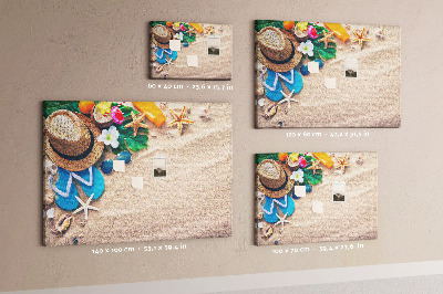 Cork memo board Exotic summer