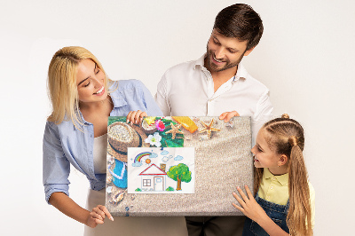 Cork memo board Exotic summer