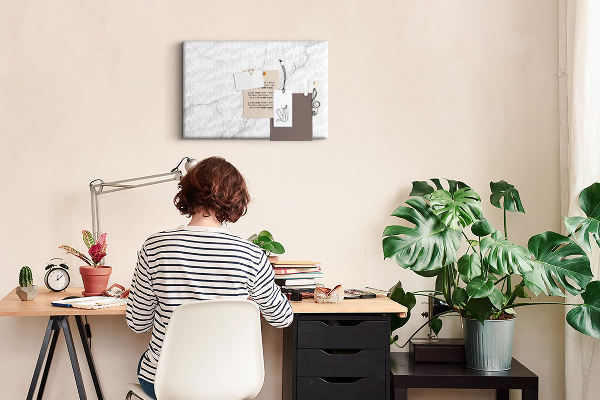 Cork board Decorative marble