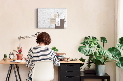 Cork board Decorative marble